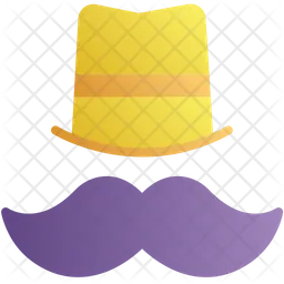 Hat Moustache  Icon