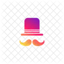 Hat Moustache Male Man Icon