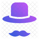 Hat Mustache Costume Celebration アイコン