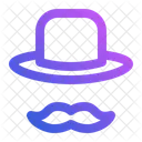 Hat Mustache Costume Celebration Icon