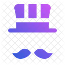 Hat Mustache Costume Celebration Icon