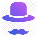 Hat Mustache Costume Celebration Icon