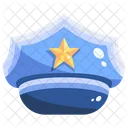 Hat Of A Policeman Police Hat Cap Icon