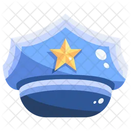 Hat of a policeman  Icon