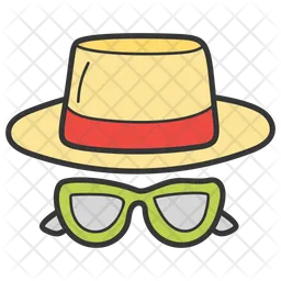 Hat With Glasses  Icon