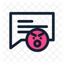 Hate Comment Angry Icon