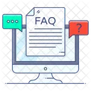 Haufig Gestellte Fragen Fragen Und Antworten FAQ Symbol