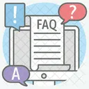 Haufig Gestellte Fragen FAQ Fragen Und Antworten Symbol