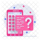 Mobile FAQ Online FAQ Fragen Und Antworten Symbol