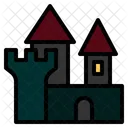 Castle Haunted Horror Halloween Mansion Icon