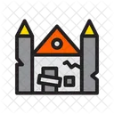 Halloween Haunted House Scary Icon