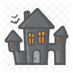 Download Free Haunted House Icon Of Colored Outline Style Available In Svg Png Eps Ai Icon Fonts