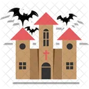Haunted House Halloween Mansion Halloween Horror Castle Icon