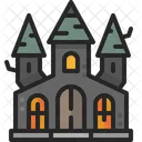 Haunted House Castle Building Icon