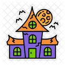 Haunted House Castle Night Icon