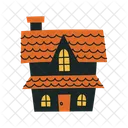 Haunted House Spooky Attraction Halloween Fright Icon