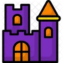 Haunted House Architecture Spooky Icon