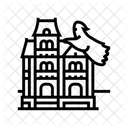Haunted House Autumn Icon