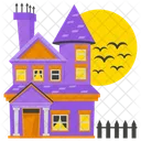 Haunted House House Civil Engineering Icon