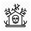 Haunted House Halloween House Icon