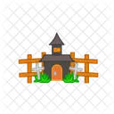 Haunted House Halloween House Icon