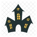 Haunted House Spooky Mansion Ghostly Estate Icon