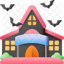 Haunted House Halloween House Icon