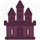Ghost Castle Halloween Icon