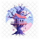 Haunted Treehouse Treeshed Shelter Icon