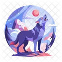 Haunted Wolf Animal Creature Icon