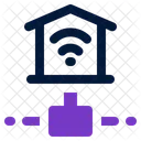 Haus Router Netzwerk Symbol