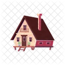 Haus Holz Gemutlich Symbol