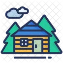 Haus Hutte Holz Symbol