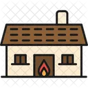 Haus in Flammen  Symbol