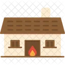 Haus in Flammen  Symbol