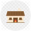 Haus in Flammen  Symbol