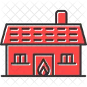 Haus in Flammen  Symbol