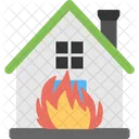 Haus Feuer Gebaude Icon