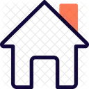 Haus Mit Kamin Symbol