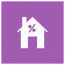 Haus Gebaude Rabatt Symbol