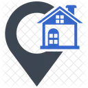 Zuhause Haus Lage Symbol