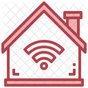 WLAN im Haus  Symbol