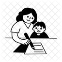 Hausaufgabenhilfe Nachhilfe Unterricht Symbol