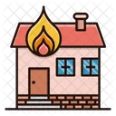 Haus gefeuert  Symbol