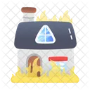 Hausbrand Notfall Unfall Symbol