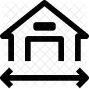 Haus Breite Symbol