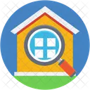 Haus Suche Vergrosserung Symbol
