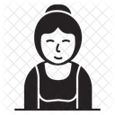 Hausfrau Dame Avatar Symbol