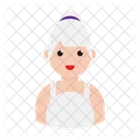Hausfrau Avatar Frauen Symbol