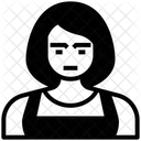 Hausfrau Frau Avatar Symbol